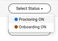 Select Status button